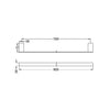 CELIA SINGLE TOWEL RAIL 800MM (NR4630CH)