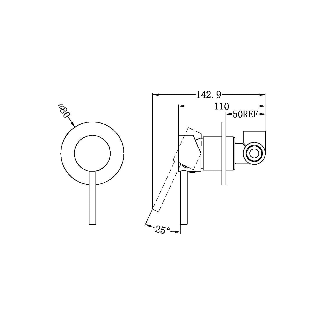 DOLCE SHOWER MIXER (NR250811CH)