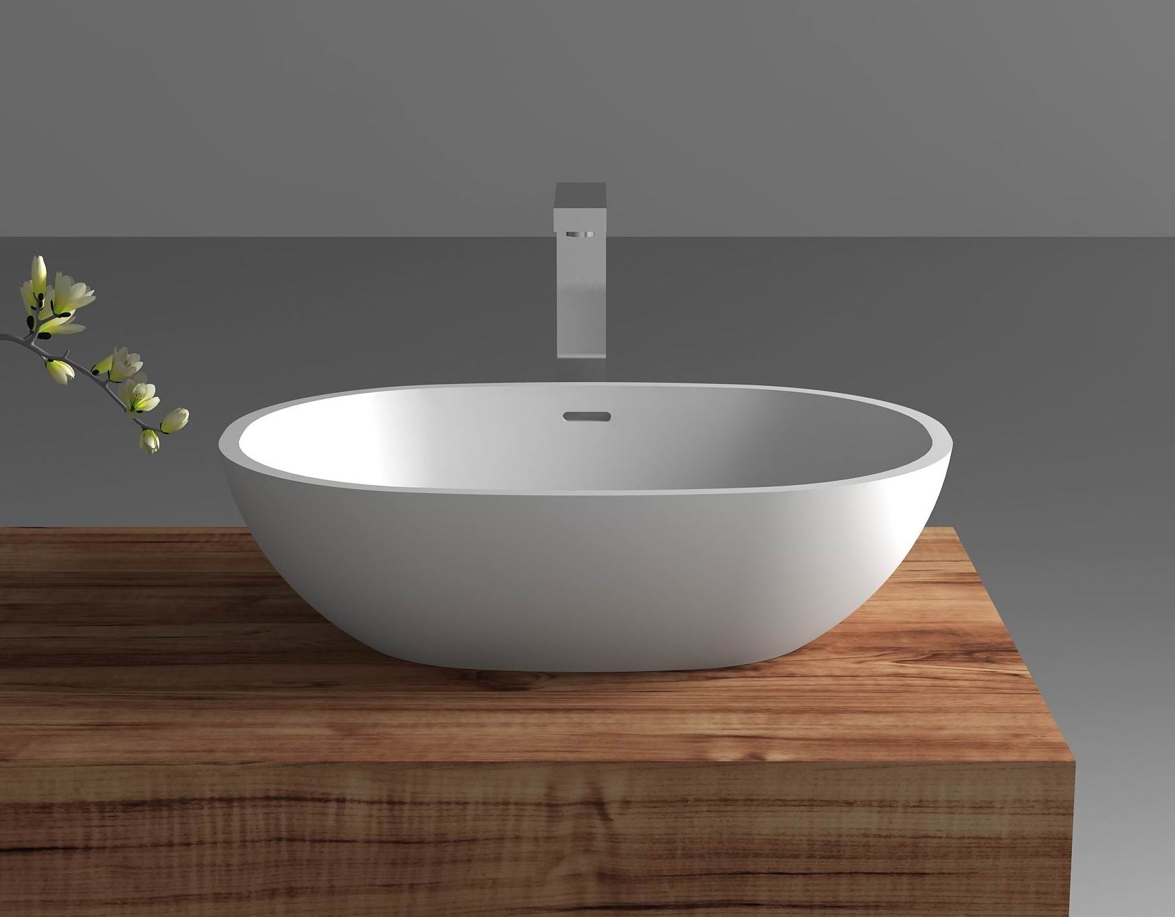 Solid Surface Stone Basins 38388