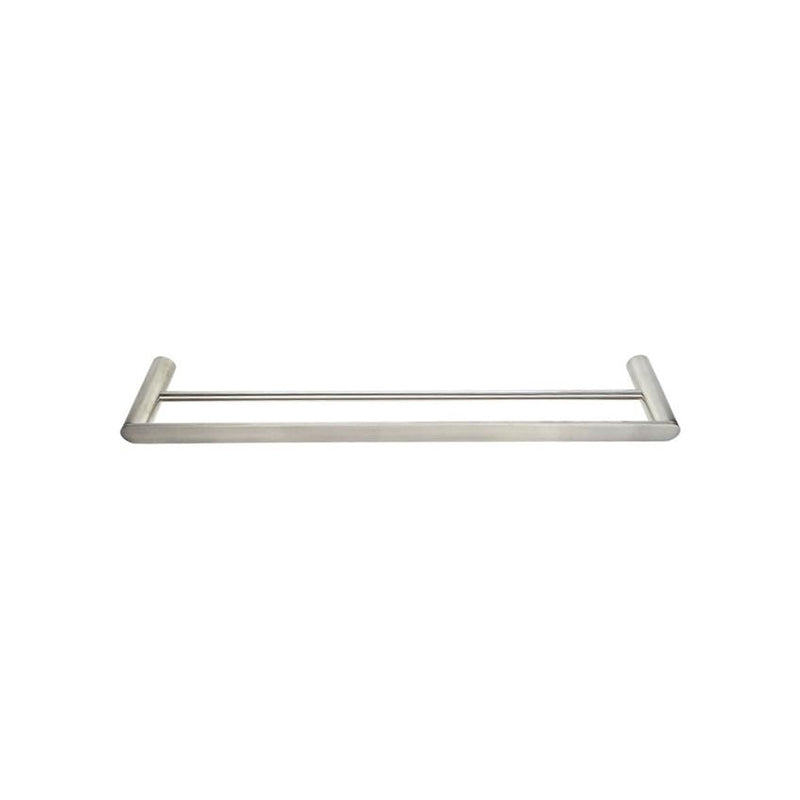 Double Towel Rail - Brushed Stainless/nickel