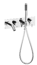 Mecca Wall Mount Bath Mixer With Handshower